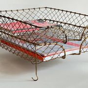 Bannettes empilables fil de laiton vintage