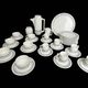 Coffee service tea dessert porcelain Limoges Jammet-Seignolle 20th century