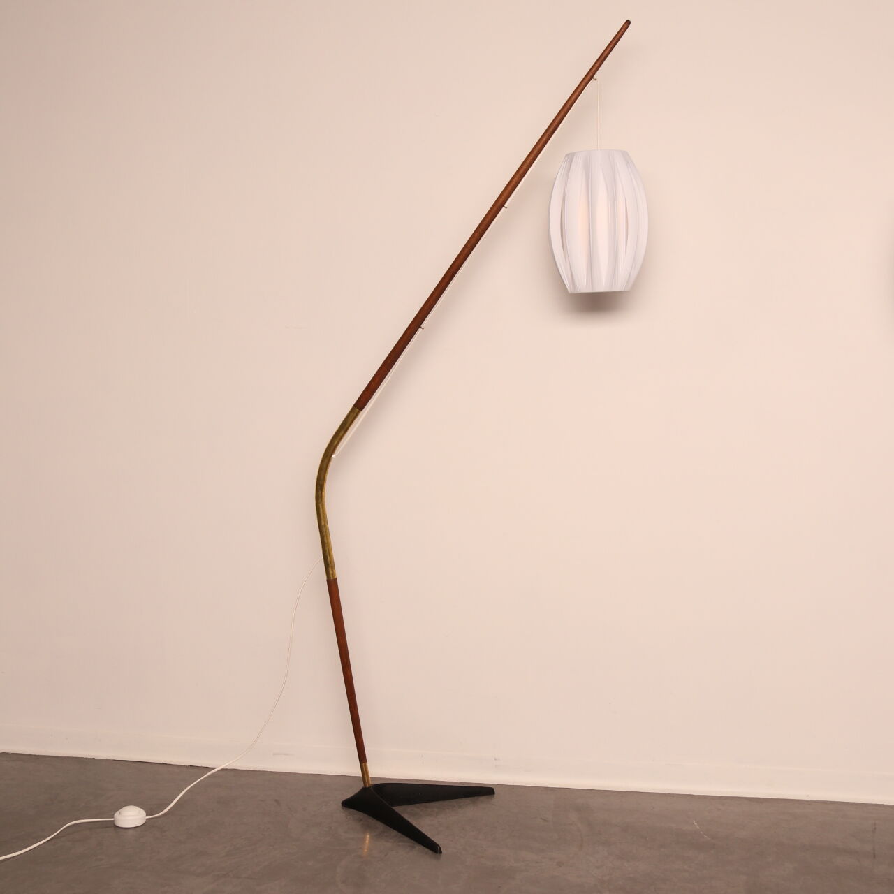 Floor lamp 'Fishing Pole' by Svend Aage Holm Sorensen - Denmark - 1950's