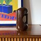 Mid-century modern brown ceramic vase / jug, Il Picchio Italy 1970s