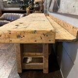 Raw wood workbench