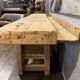 Raw wood workbench