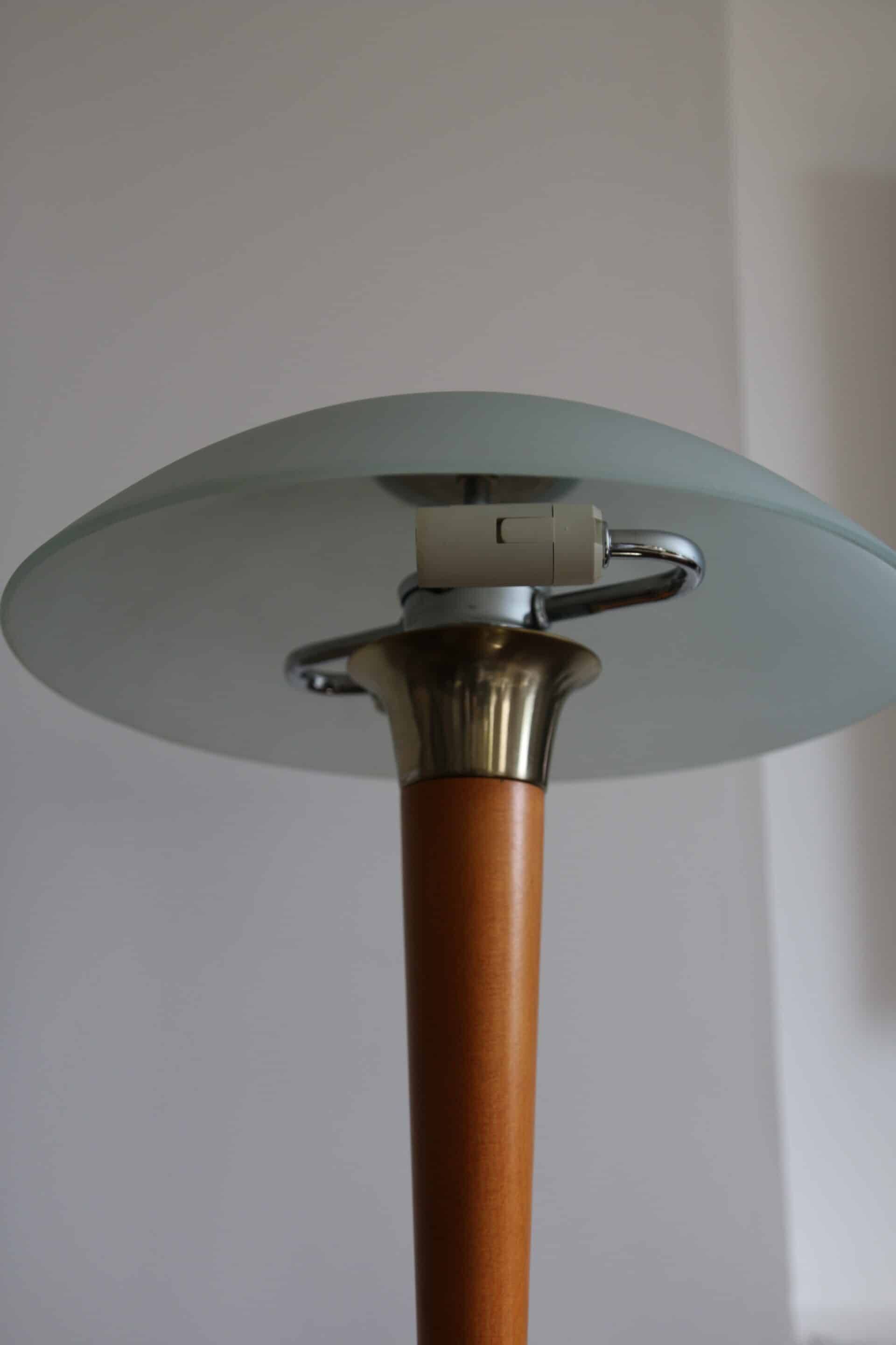 Lampe champignon postmoderne Verre et Bois
