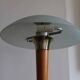 Lampe champignon postmoderne Verre et Bois