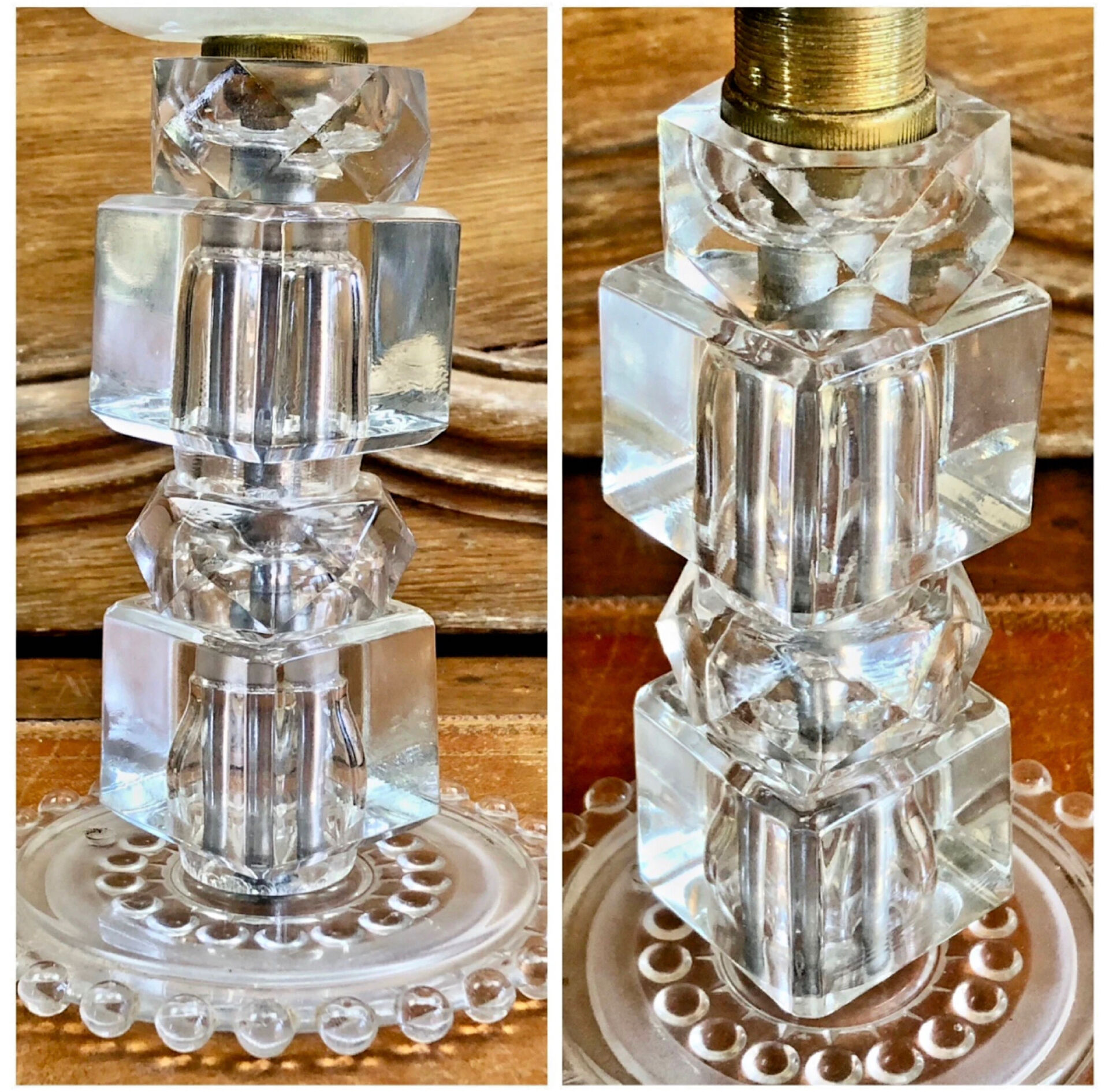Vintage Art Deco lamp 1930 Modernist Jacques Adnet basin Ezan