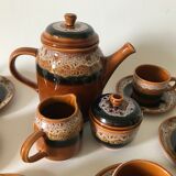 Sarreguemines earthenware coffee service