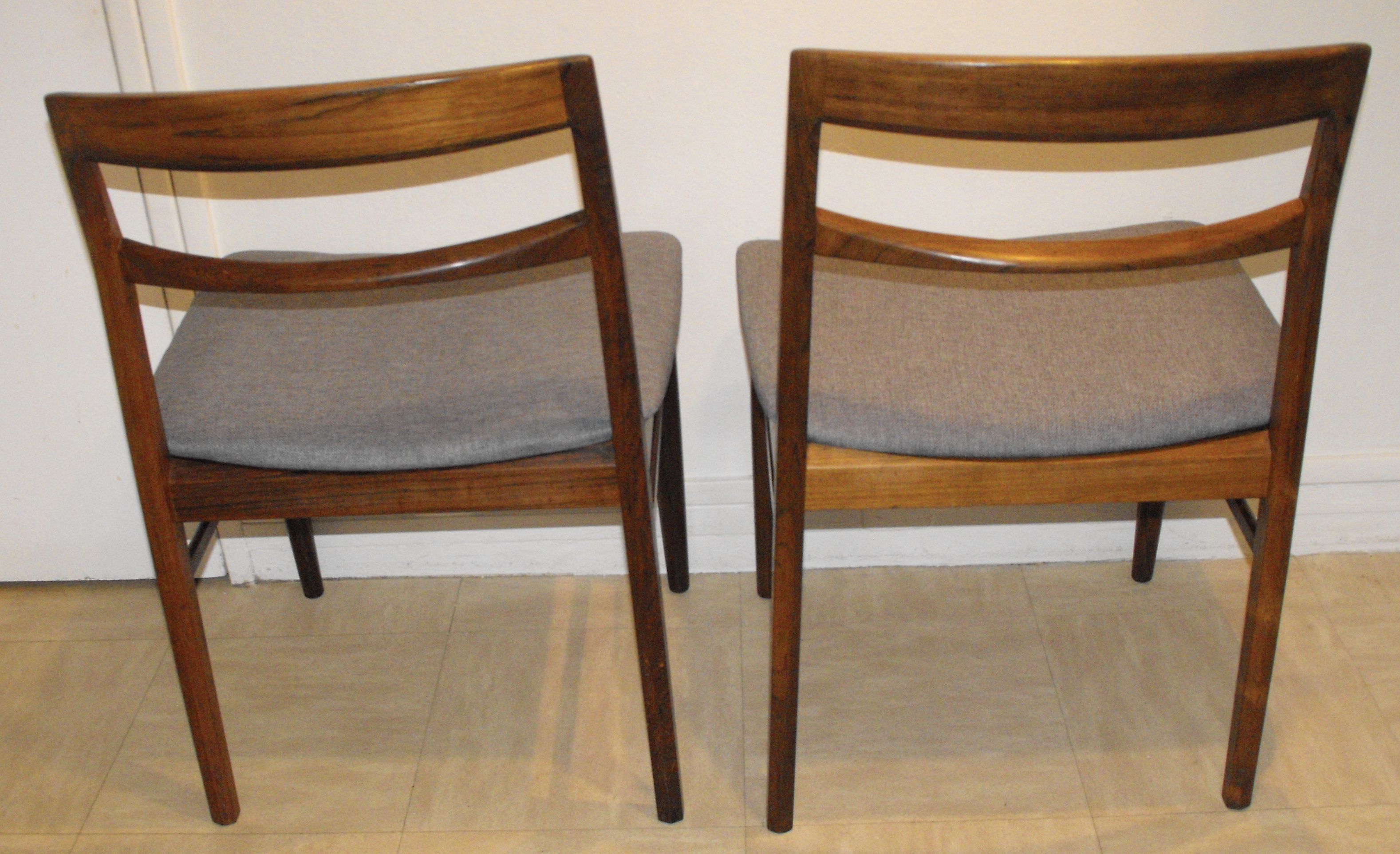 Pair of Scandinavian chairs by Henning Kjaernulf