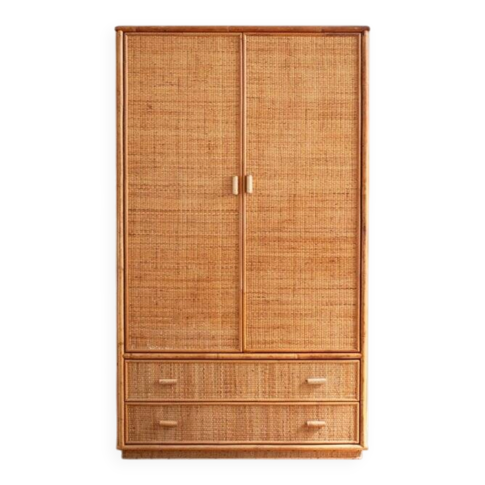 Bamboo wardrobe by Vivai Del Sud, 1970s