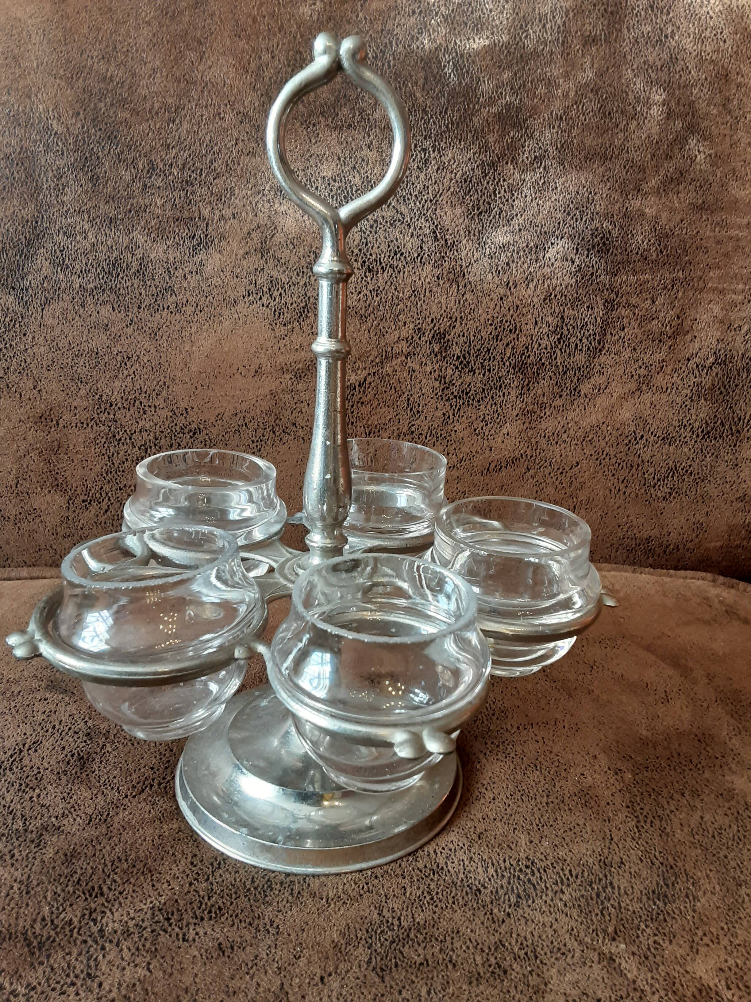 Glass tealight holder