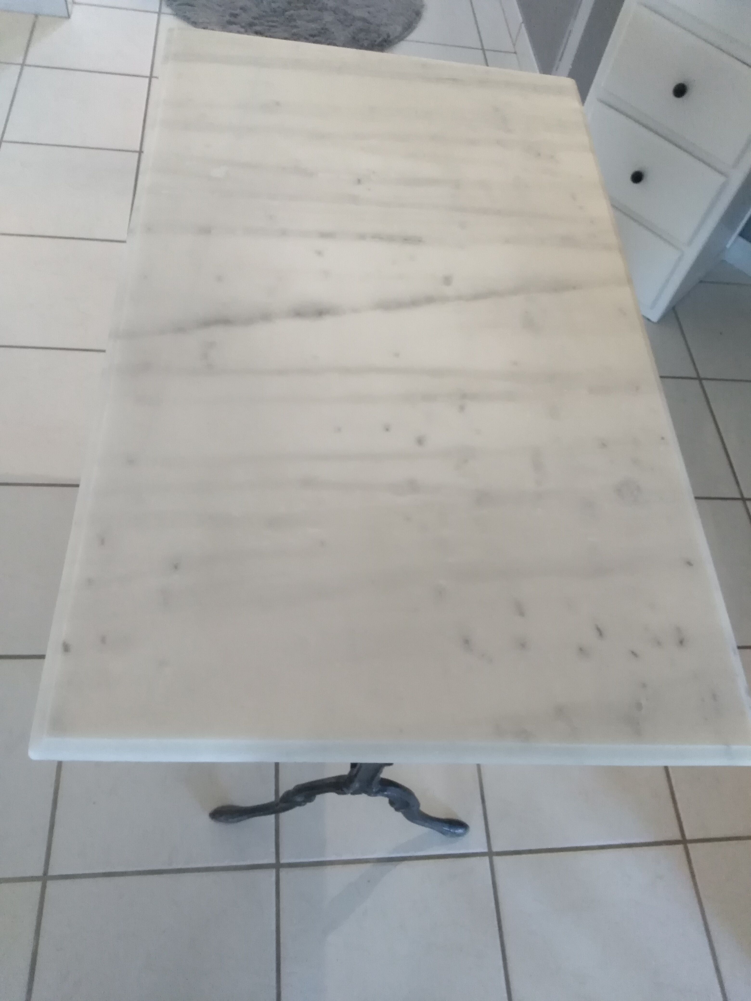 Vintage marble bistro table 1960s