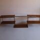 oak and copper shelf from the 50s
