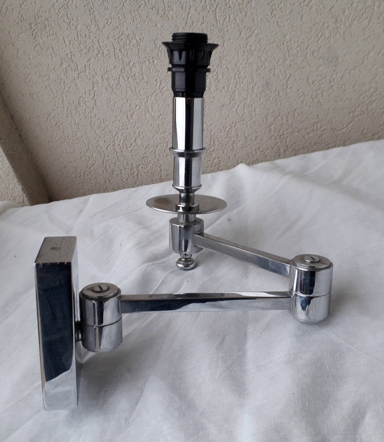 Chrome brass wall light