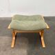 Mid-century Norwegian Siesta pouf in nubuck leather by Ingmar Relling for Westnofa, 1960s.