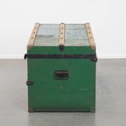Large Antique Travel Trunk / Coffee Table from the Early 1900s with Handles