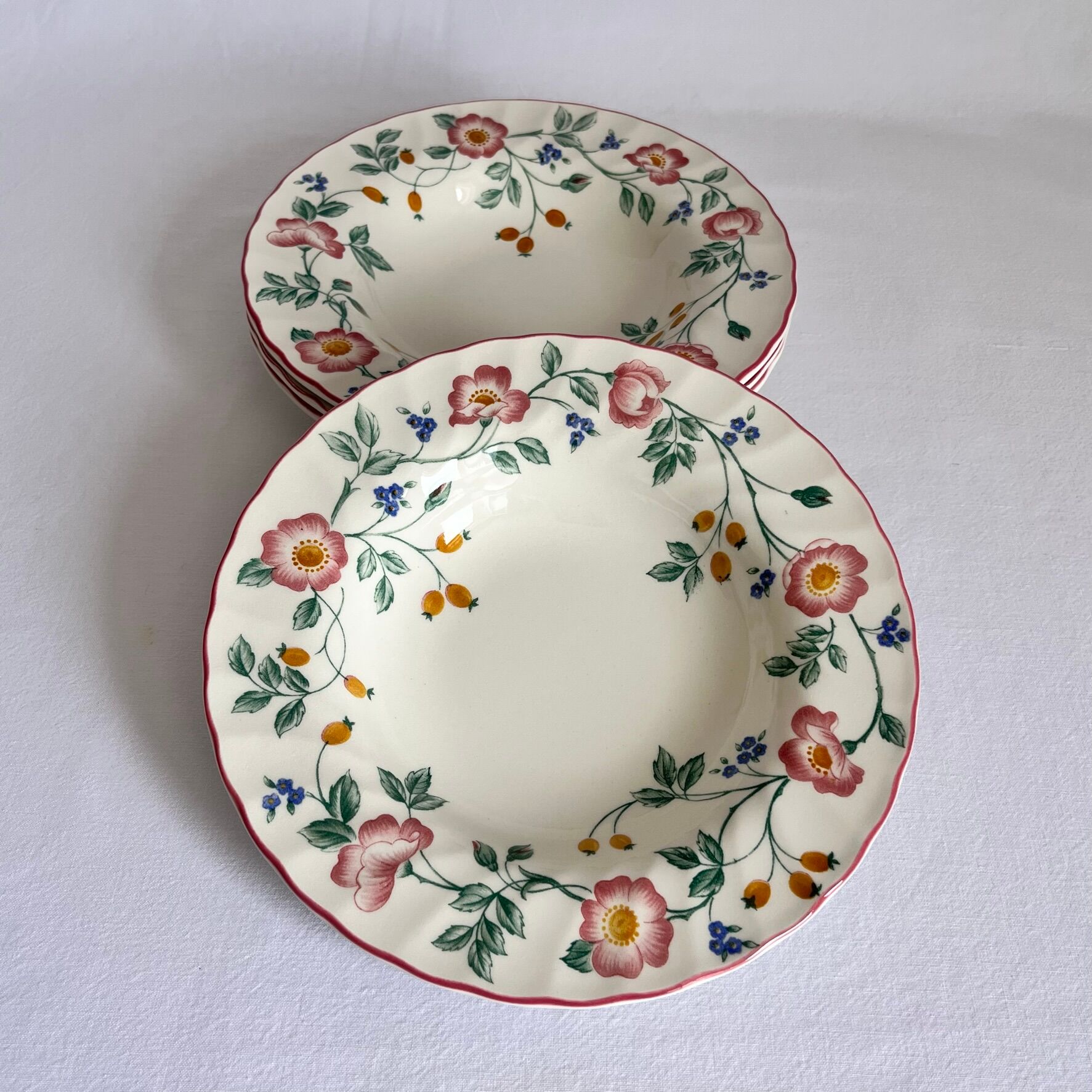 4 English Hollow Plates The Chartwell Collection Churchill England