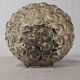 Amber glass bubble style ceiling light, France circa 1970.