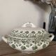 Badonvillier iron clay vegetable dish with clover decoration