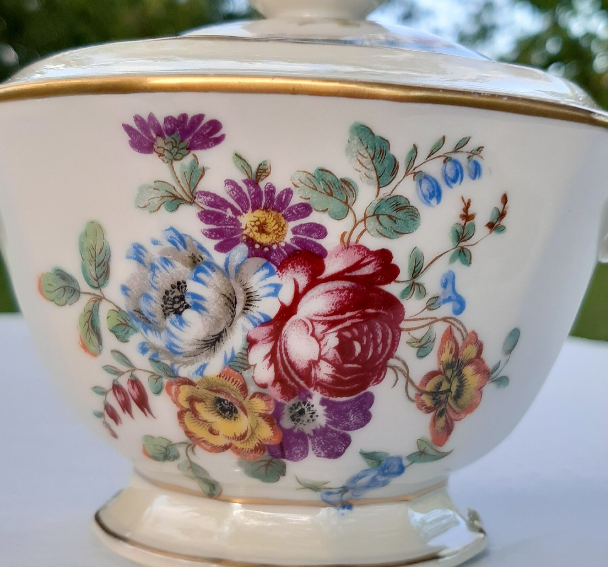 Sugar porcelain from Limoges Bernardaud Art Deco