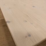 Farmhouse style coffee table, pitch pine base