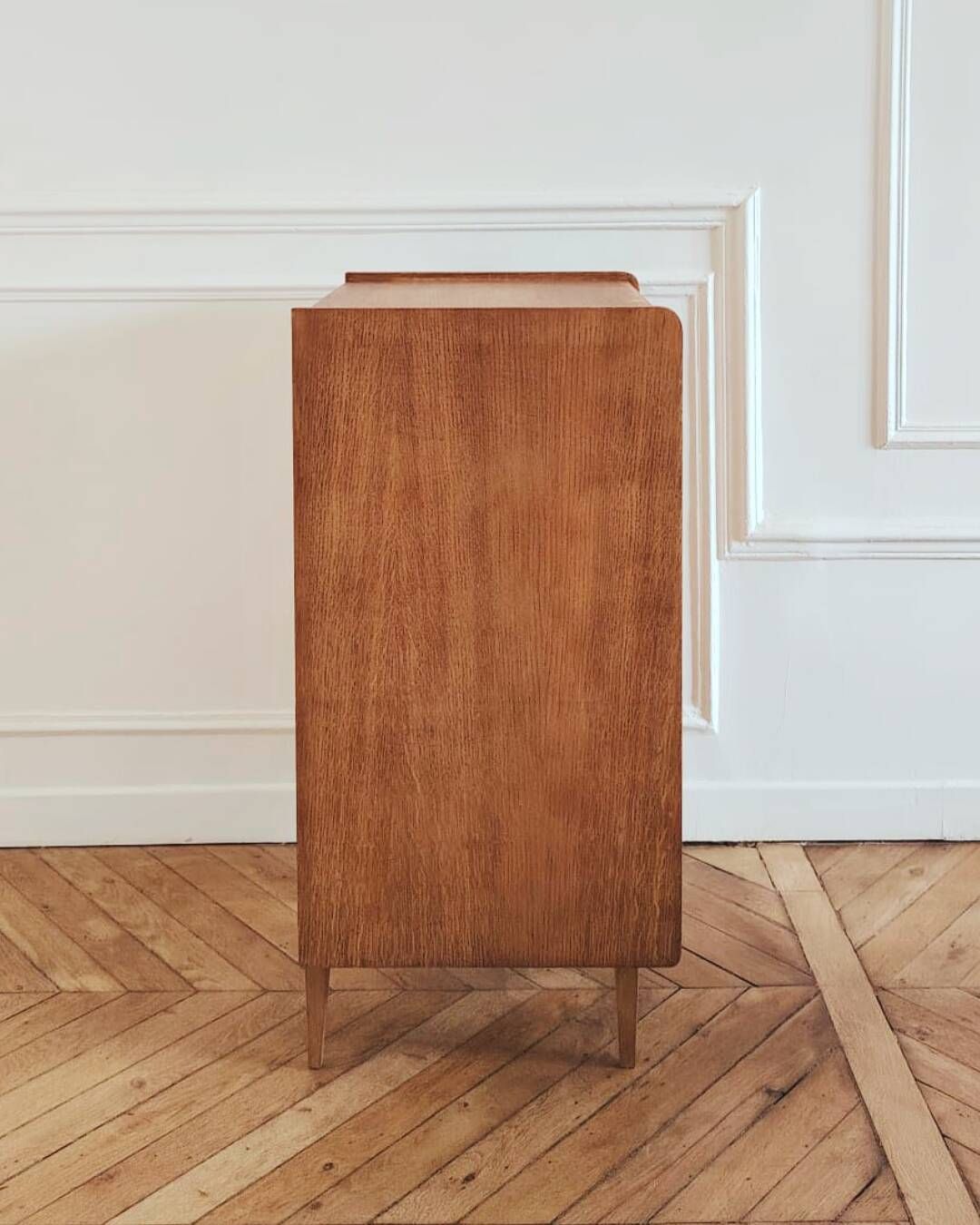 Renovated vintage chest of drawers, Scandinavian style, 1950s-60s.