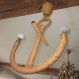 Rope chandelier of the 1950s