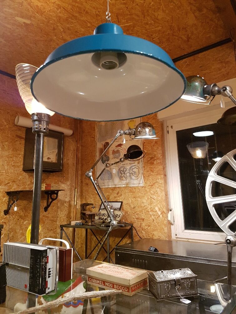 Lamp shade green blue