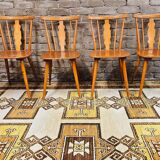 Set of 4 chairs bistrot Iller 70'