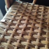 Shelf arch vintage rattan light honey 3 levels