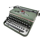 Halda Model P Sweden vintage green typewriter 50