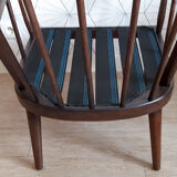 Fauteuil Baumann modèle éventail vintage