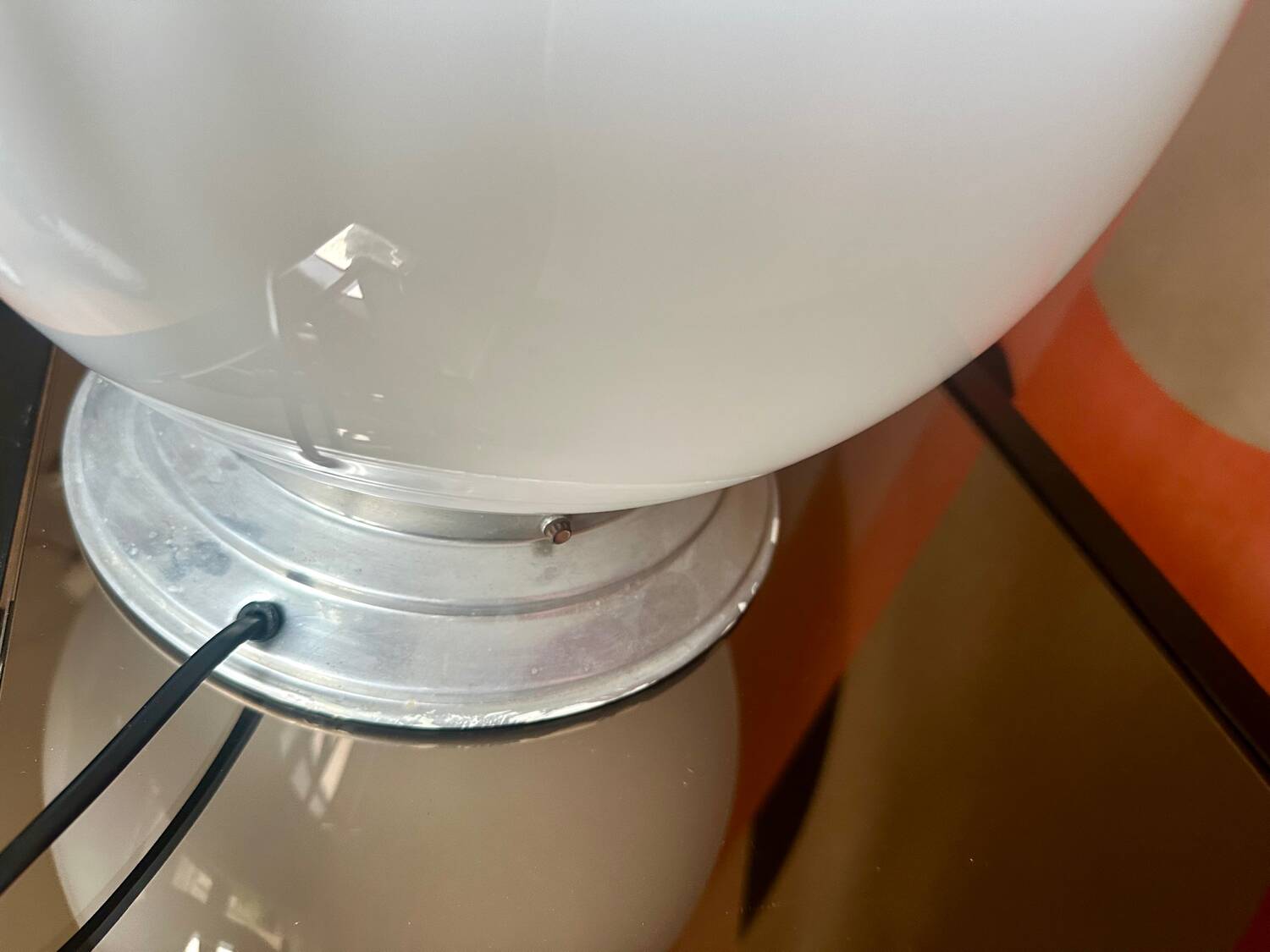 Vintage opaline lamp