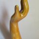 Soliflore baguier hand ceramic iridescent 50s