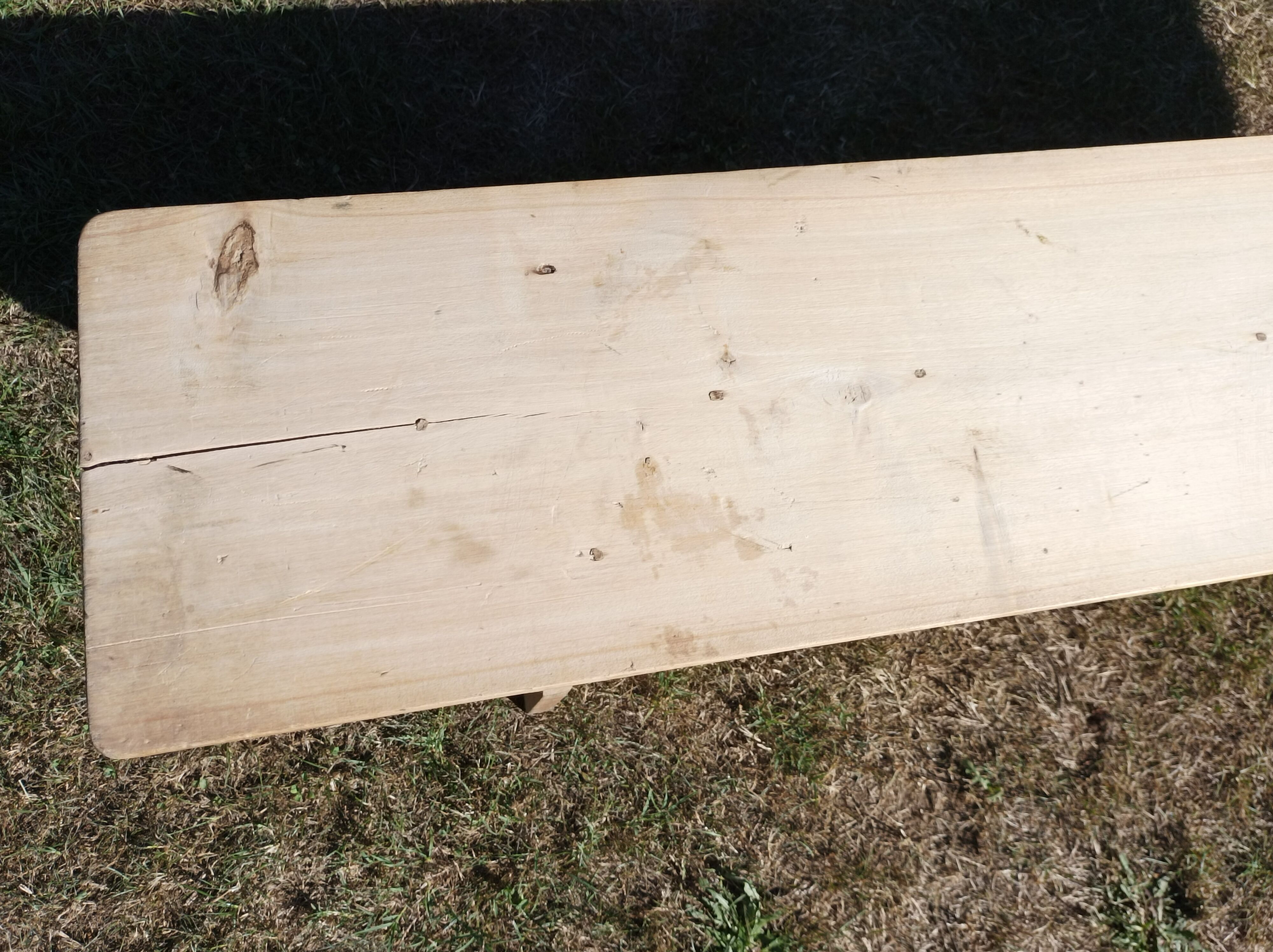 Bancs de ferme en peuplier