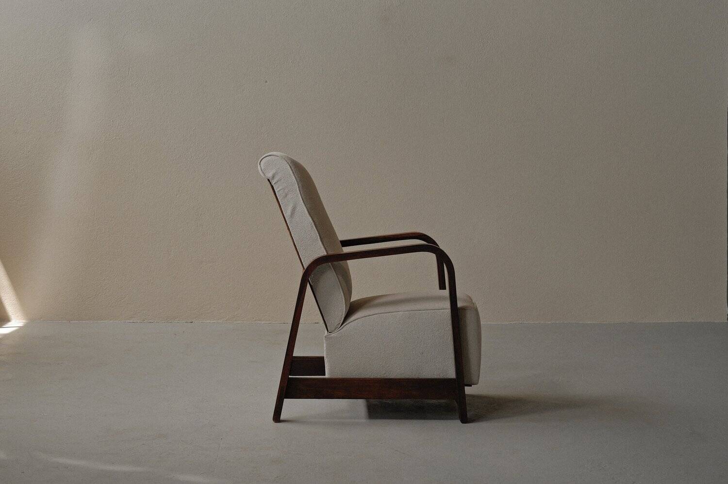 Fauteuil Art-Déco, palissandre, 1930