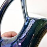 Pichet vase vintage en grès flammé de rambervillers vosges