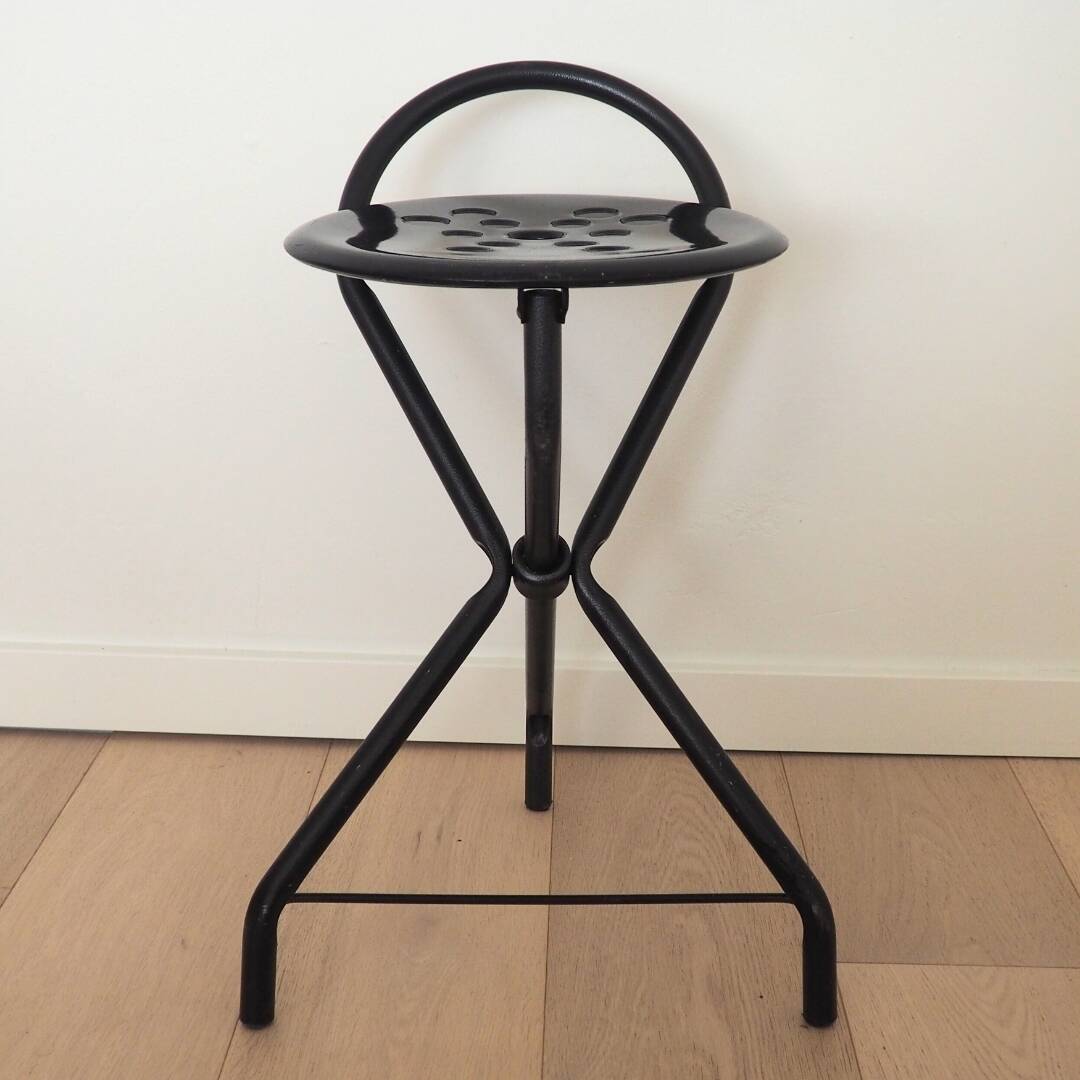 Tubecon - Smart Foldable Tripod Seat Stool - Black - Greece - 1980s