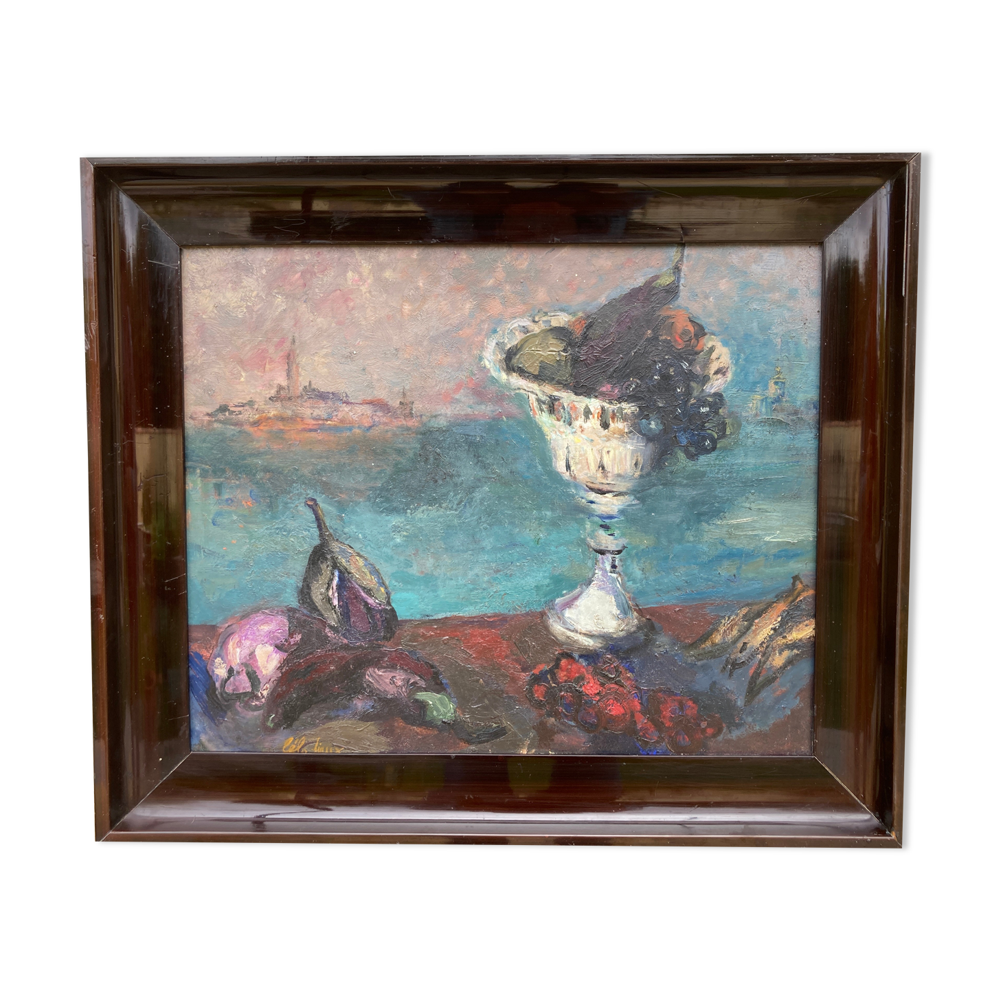 Old painting, View of Venice