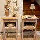 Wooden bedside table