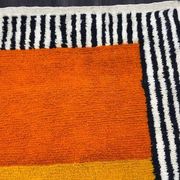 Handmade pure wool rug, size 150/250 cm.
