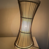 Vintage wicker lamp