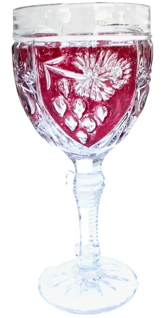 Verre à pied coloré Anna Hutte modèle Asti, Allemagne