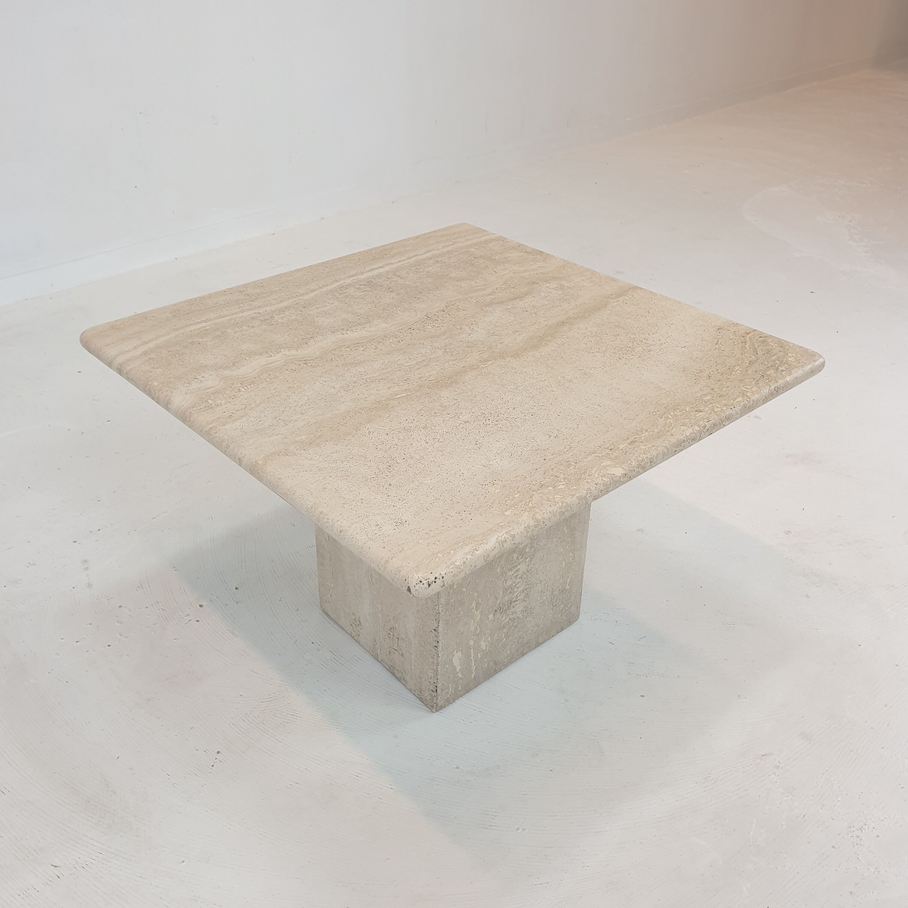 Italian Travertine Coffee Table, 1980's