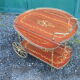 Rolling serving table