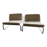 Pair of vintage lounge chairs DUX International from the 60s-70s.
