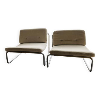Pair of vintage lounge chairs DUX International from the 60s-70s.