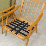 Pair of "boomerang" armchairs by Antonin Suman for Ton "Thonet" 1960