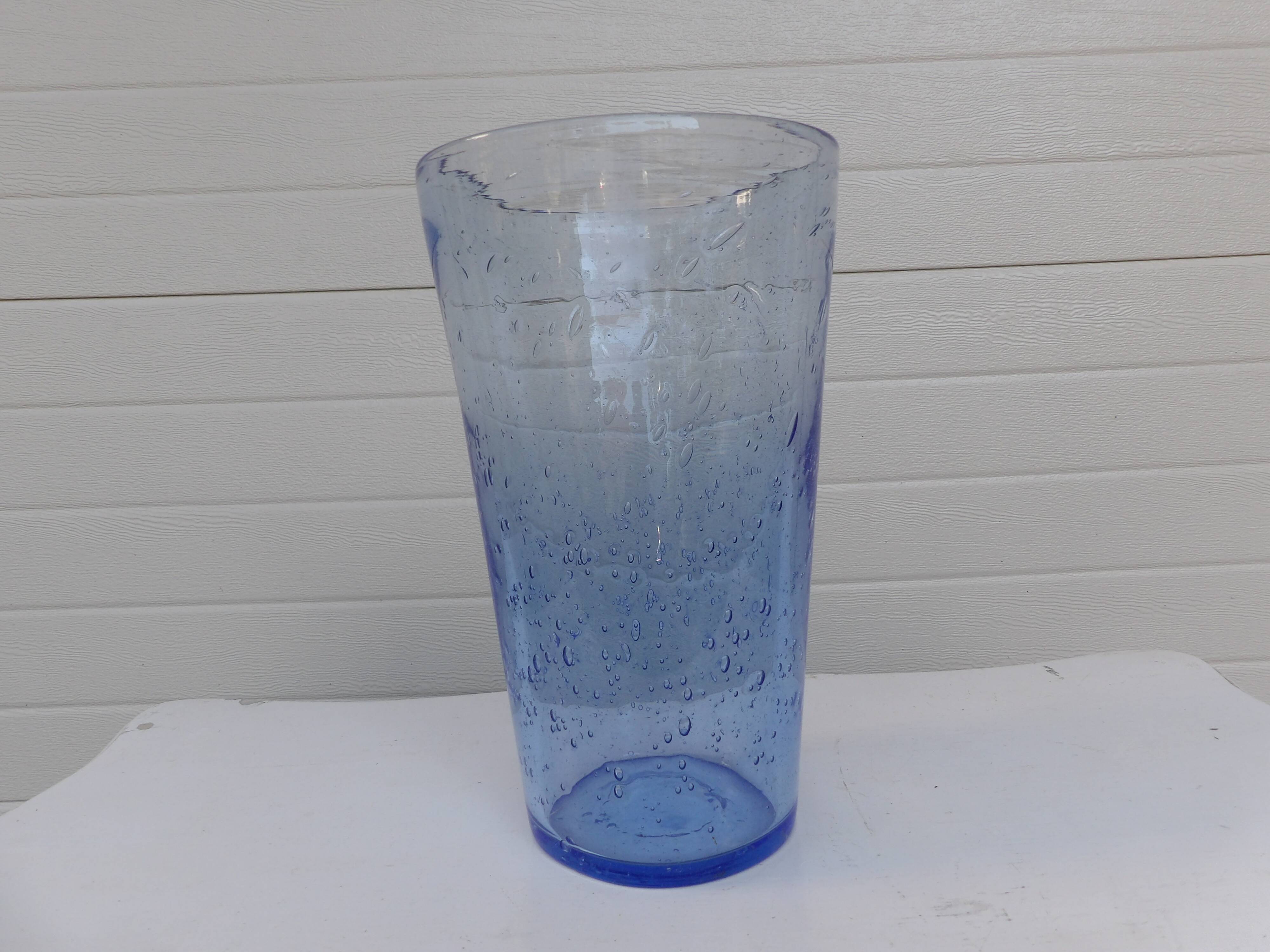 bubble glass vase