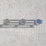 Vintage chrome 3-door coat rack