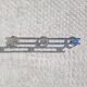 Vintage chrome 3-door coat rack
