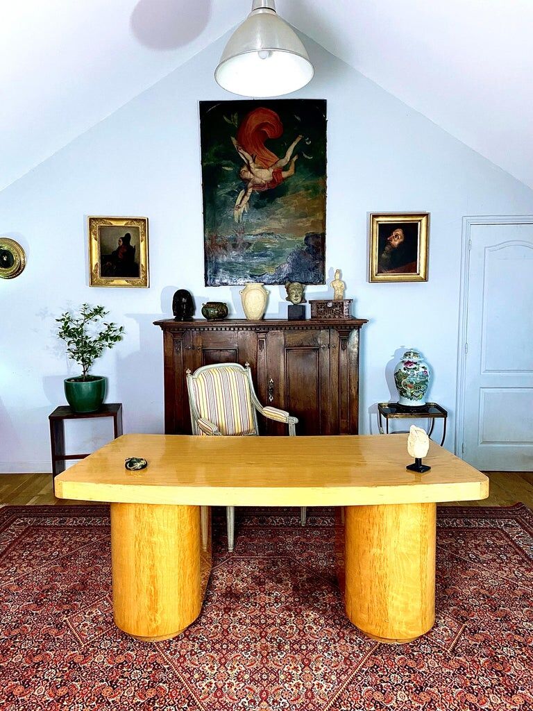 Art deco boomerang desk, circa 1940